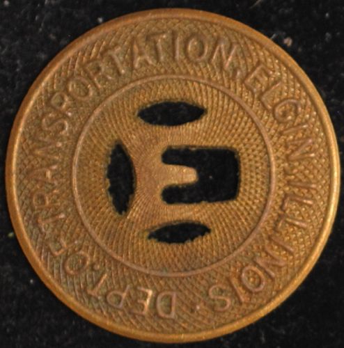 Dept. Of Transportation, Elgin, Illinois Fare Token IL 270D