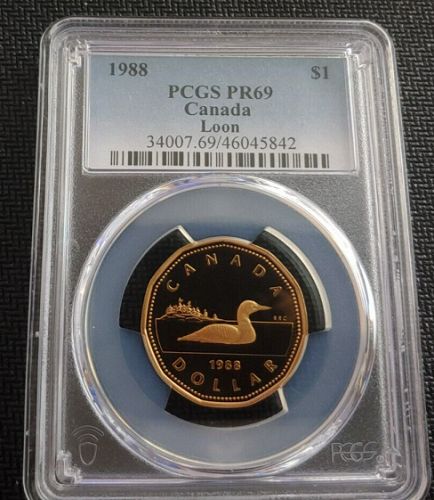 1988 $1 PCGS PR69 CANADA TOP POP 4 NONE FINER RARE CANADIAN DOLLAR