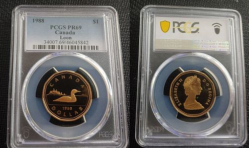 1988 $1 PCGS PR69 CANADA TOP POP 4 NONE FINER RARE CANADIAN DOLLAR