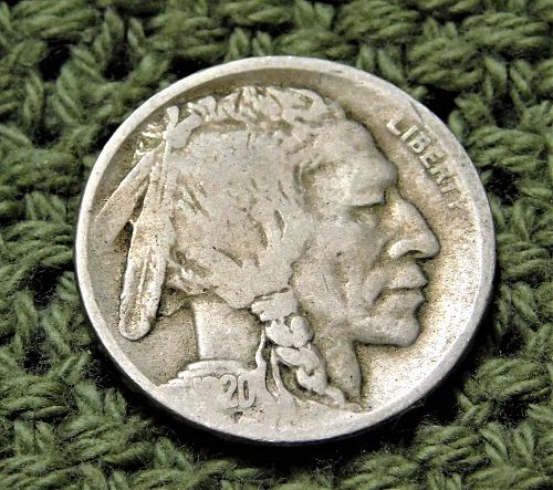 1920 D Buffalo/Indian Head Nickel