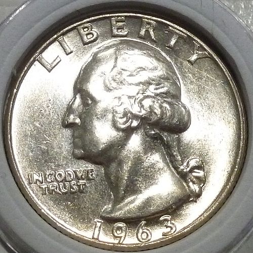 1963-D GEM BRILLIANT UNCIRCULATED Washington Quarter  # (475-43)