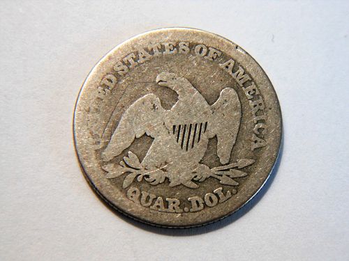 1854-P Silver Seated Liberty Quarter