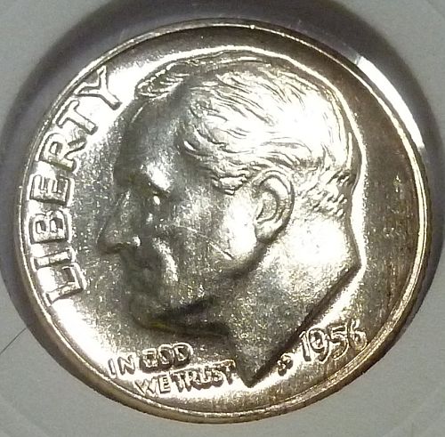 1956-D BU Roosevelt Silver Dime. High Quality ( 24-F )