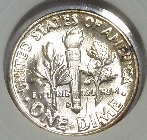 1956-D BU Roosevelt Silver Dime. High Quality ( 24-F )