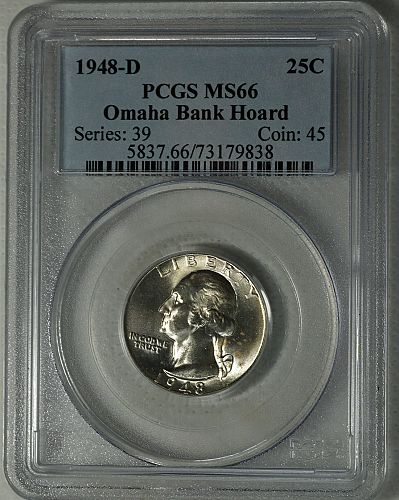 1948 D Washington Quarter ***Omaha Bank Hoard***