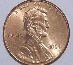 2007 Lincoln Cent Circulated coin