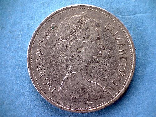 1968 GREAT BRITAIN TEN NEW PENCE COPPER NICKEL