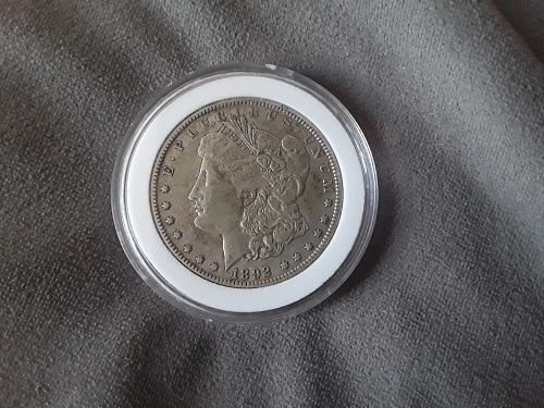 1892 MORGAN SILVER DOLLAR EF