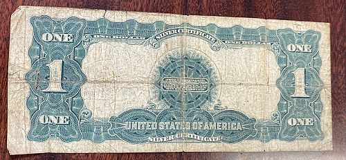 $1.00 1899 BLUE SEAL SILVER CERTIFICATE CIRCULATED