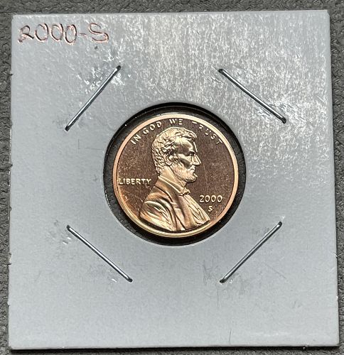 2000-S High Grade Proof Lincoln Memorial US Cent