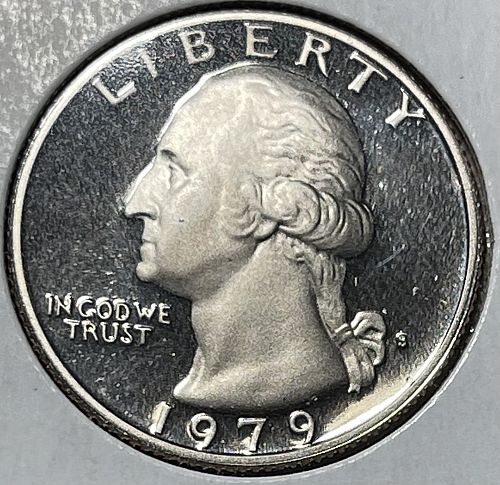 1979-S High Grade Cameo Proof Washington US Proof Quarter