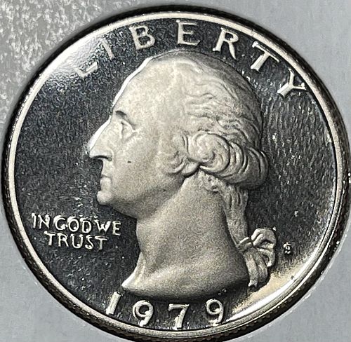 1979-S High Grade Cameo Proof Washington US Proof Quarter