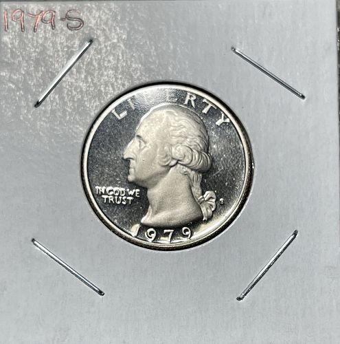 1979-S High Grade Cameo Proof Washington US Proof Quarter