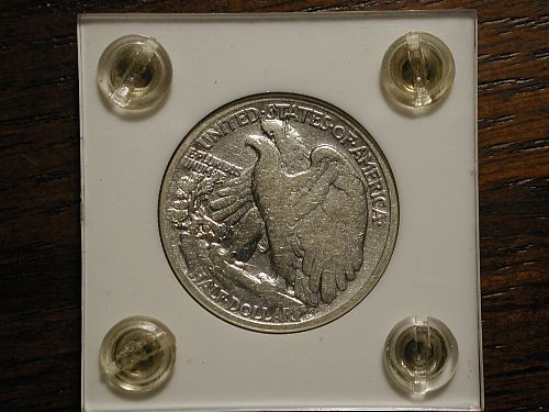 1936 Walking Liberty Half dollar  in Display case nice