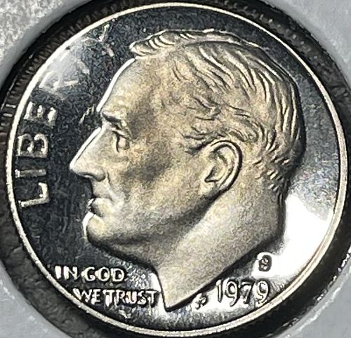 1979-S High Grade Lustrous Cameo Proof Roosevelt US Dime