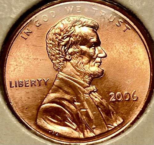 2006 P Lincoln Memorial Cent Small Cents