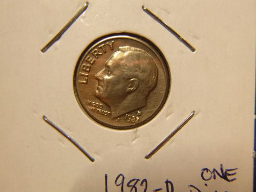 1982 D Roosevelt Dimes