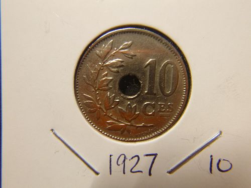 BELGIUM 1927 25 CENTIMES