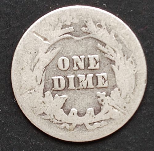 1905 P Barber Dime - Free Shipping for additional coins purchased on same invoice.