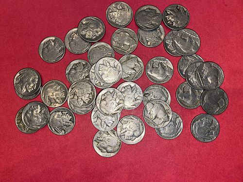 Buffalo Nickel Roll - 40 Coins 1930 - 1937