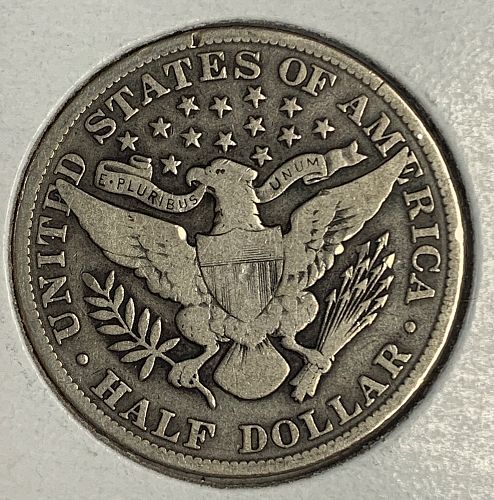 1901 Barber Half Dollar, VG (3856)