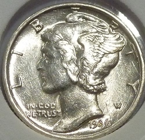 1936-P Uncirculated Mercury Dime  UNC (359-21)