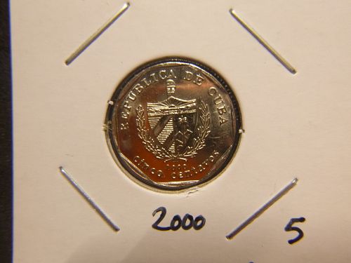 CUBA 2000 5 CENTAVOS