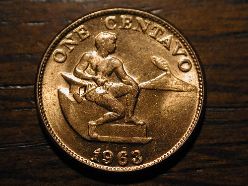 1963 Philippines one Centavo NICE