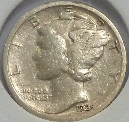1925-S Fine MERCURY DIME( 430-05)
