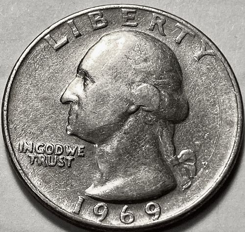 1969 P Washington Quarters