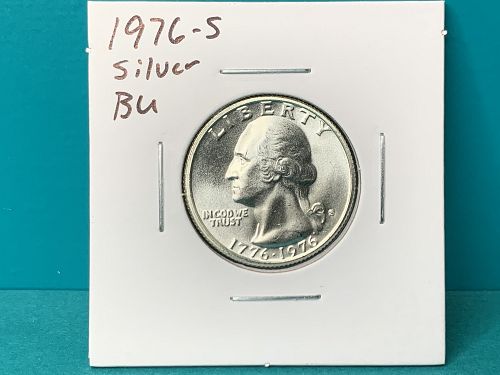 1976-S 40% Silver Clad Washington Quarter