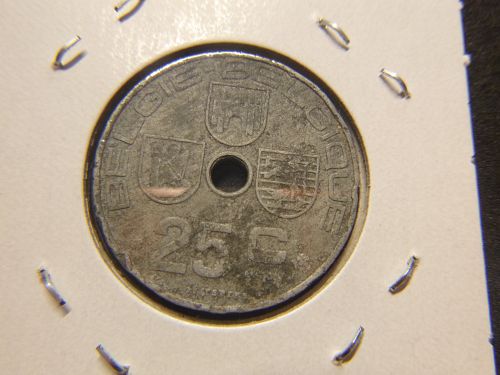 BELGIUM  1943  25 CENTIMES