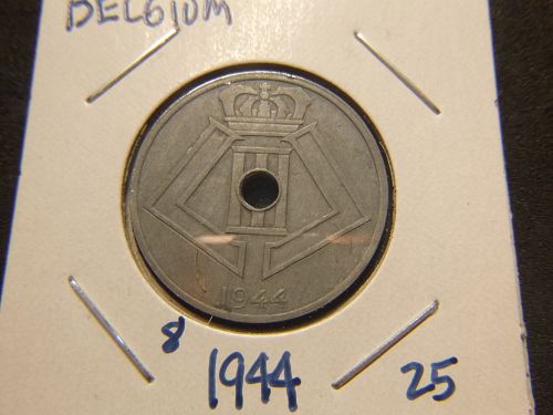 BELGIUM  1944  25 CENTIMES
