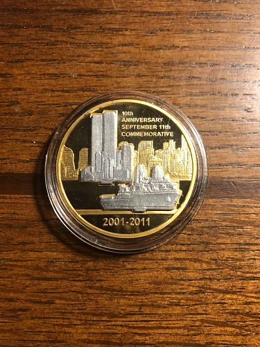 2001-2011 10th Anniversary of 9-11 " We Will Never Forget " Commemorative Token 