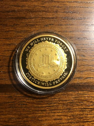 2001-2011 10th Anniversary of 9-11 " We Will Never Forget " Commemorative Token 