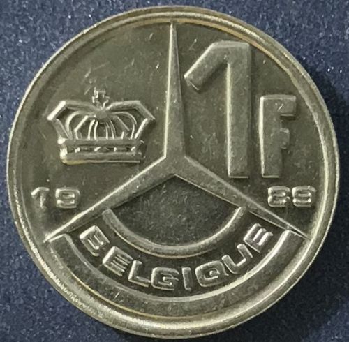 Belgium - 1989 - 1 Franc (Belgique) [#2]