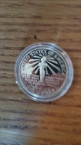 1986-S Proof Ellis Island $1 Proof Silver Coin     xx