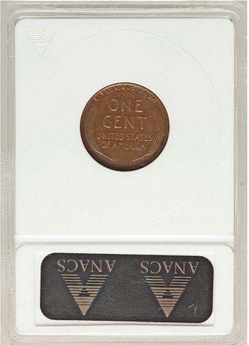 1921-S LINCOLN WHEAT CENT   ANACS EF 45