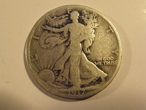 1917 P Walking Liberty Silver Half Dollar (17PEW5)