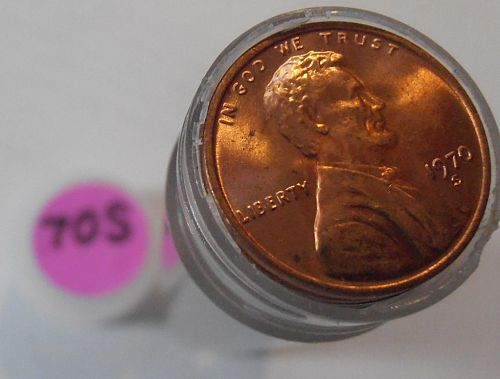 1970 S Lincoln Memorial Cent, ONE ROLL, Brilliant Uncirculated