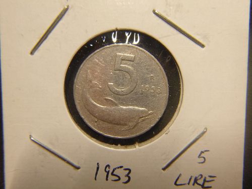 ITALY 1953 5 LIRE