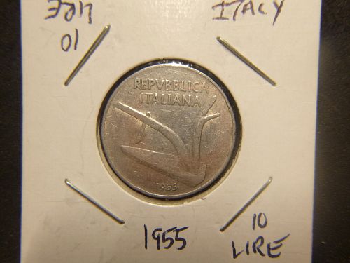 ITALY 1955 R 10 LIRE