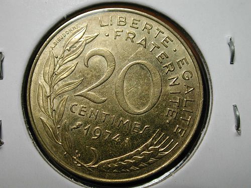 1974 France 20 Centimes NICE