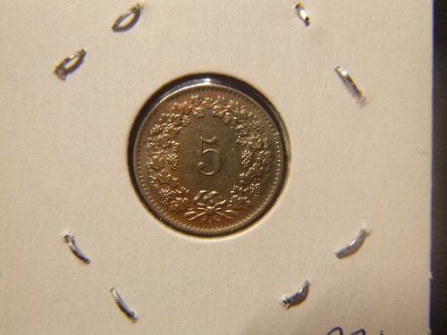 SWITZERLAND HELVETICA 1963 5 RAPPEN