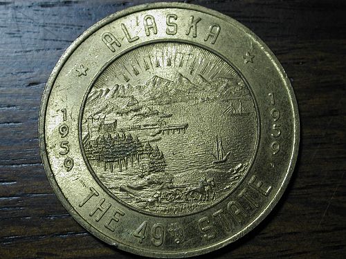 1959 Alaska Birthday token NICE