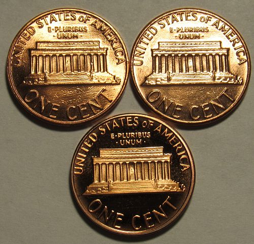 1984 P,D&S Lincoln Memorial Cents, BU and Proof