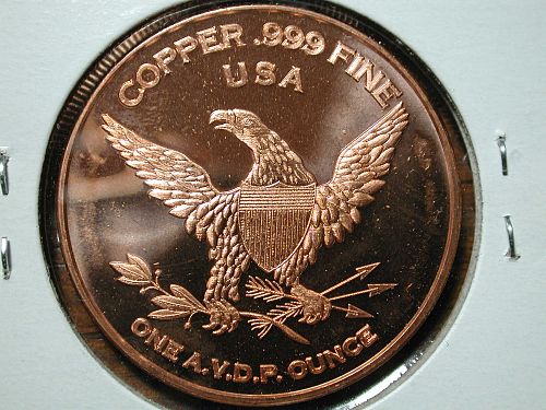 Lady Liberty 1OZ copper token NICE
