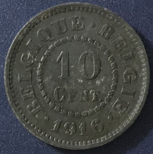 Belgium - 1916 - 10 Centimes (Belgique/Belgie) [#2]