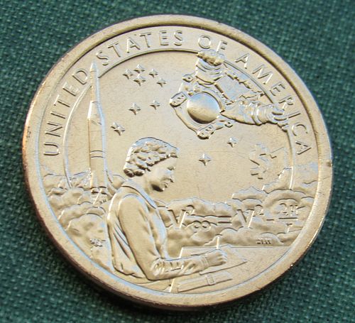 2019 D American Indians in the Space Program Dollar taken from US Mint roll