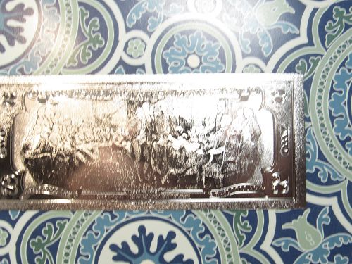 REPLICA $2 FEDERAL RESERVE NOTE MADE OF PLASTIC LAYERED IN .999 SILVER